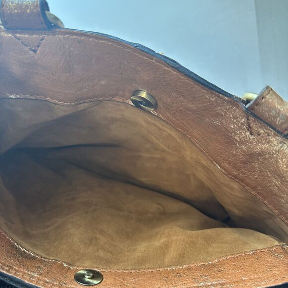 Patricia Nash Womens Leather Purse Embroidered Brown Boho Crossbody Handcrafted - Picture 11 of 13